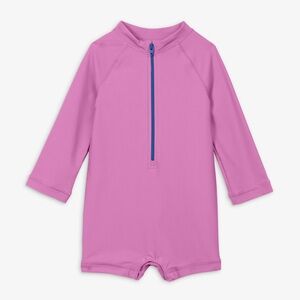 Primary Baby One Piece Rash Guard Lilac Purple Swimwear NEW Baby 3-6 Months